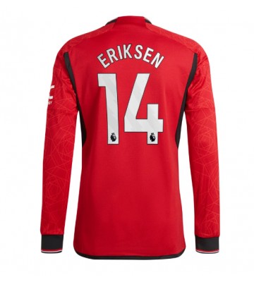 Manchester United Christian Eriksen #14 Hjemmebanetrøje 2023-24 Lange ærmer